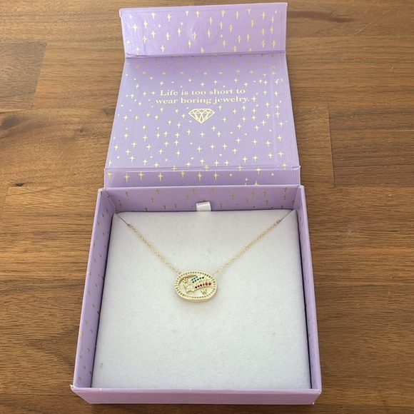 Melinda Maria Star & Rainbow Gold Necklace - Picture 2 of 5